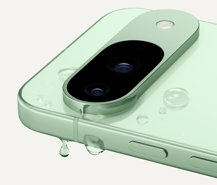 Pixel 9 verde mojado